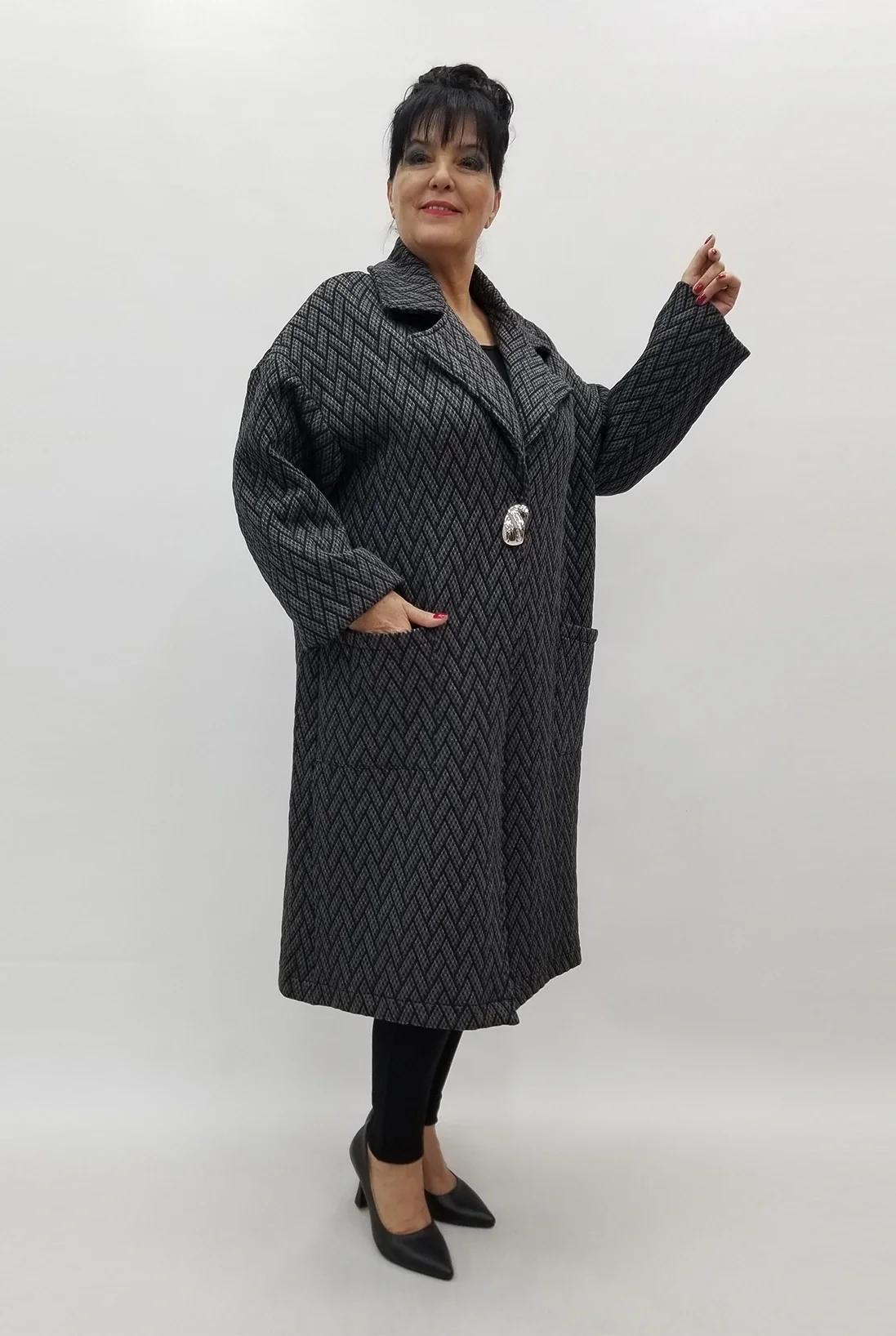 Miraggio Büyük Beden Ceket 4124 SİYAH