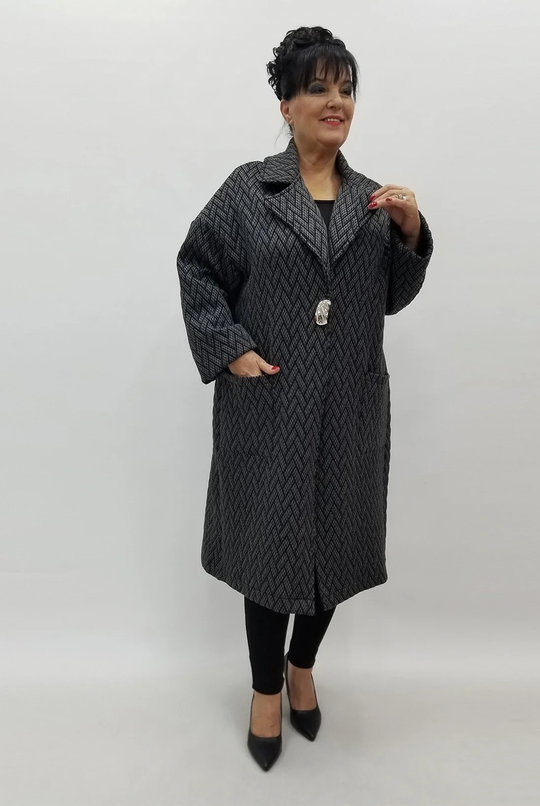 Miraggio Büyük Beden Ceket 4124 SİYAH