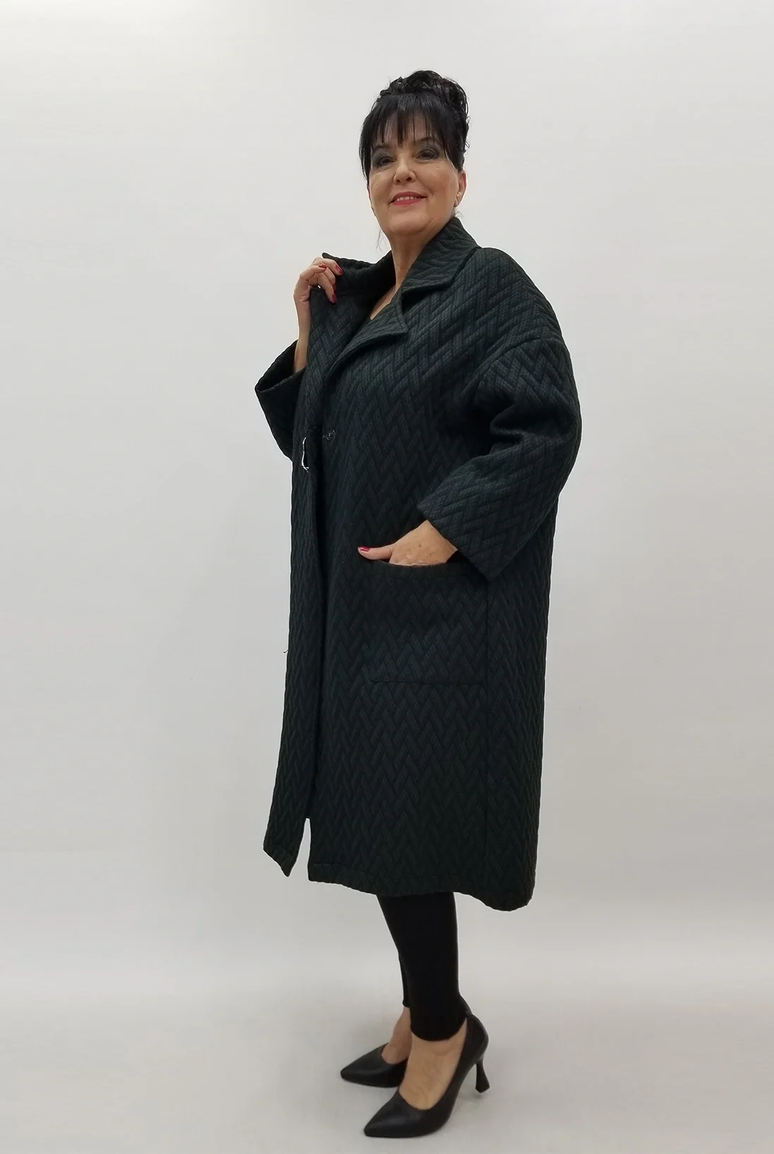 Miraggio Büyük Beden Ceket 4124 YEŞİL