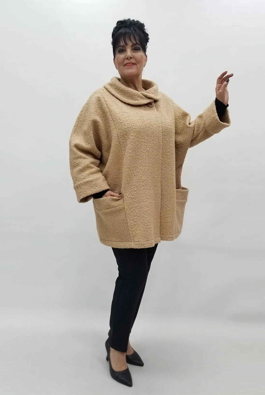 Miraggio Büyük Beden Ceket 4129 BEJ