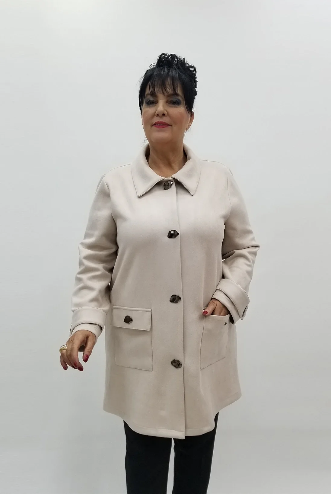 Miraggio Büyük Beden Ceket 4146 TAŞ