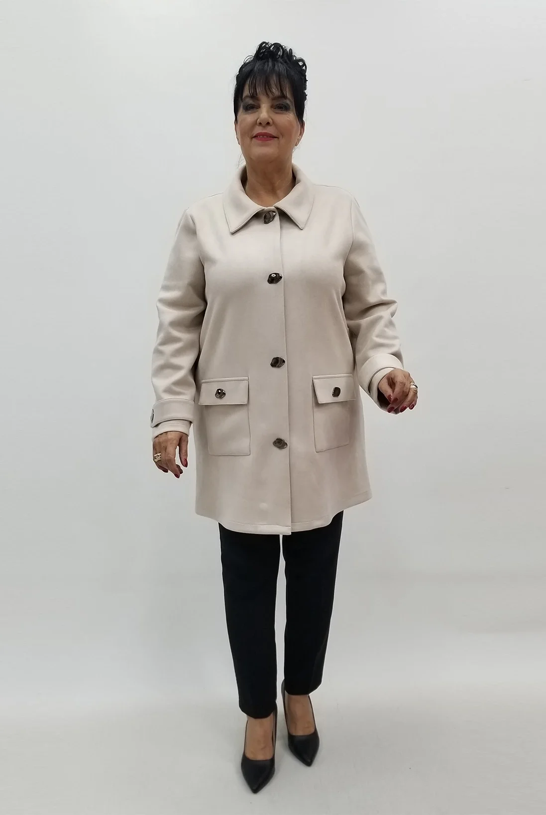 Miraggio Büyük Beden Ceket 4146 TAŞ