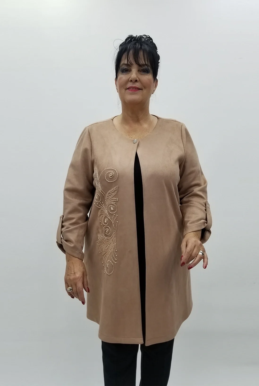 Miraggio Büyük Beden Ceket 4154 BEJ