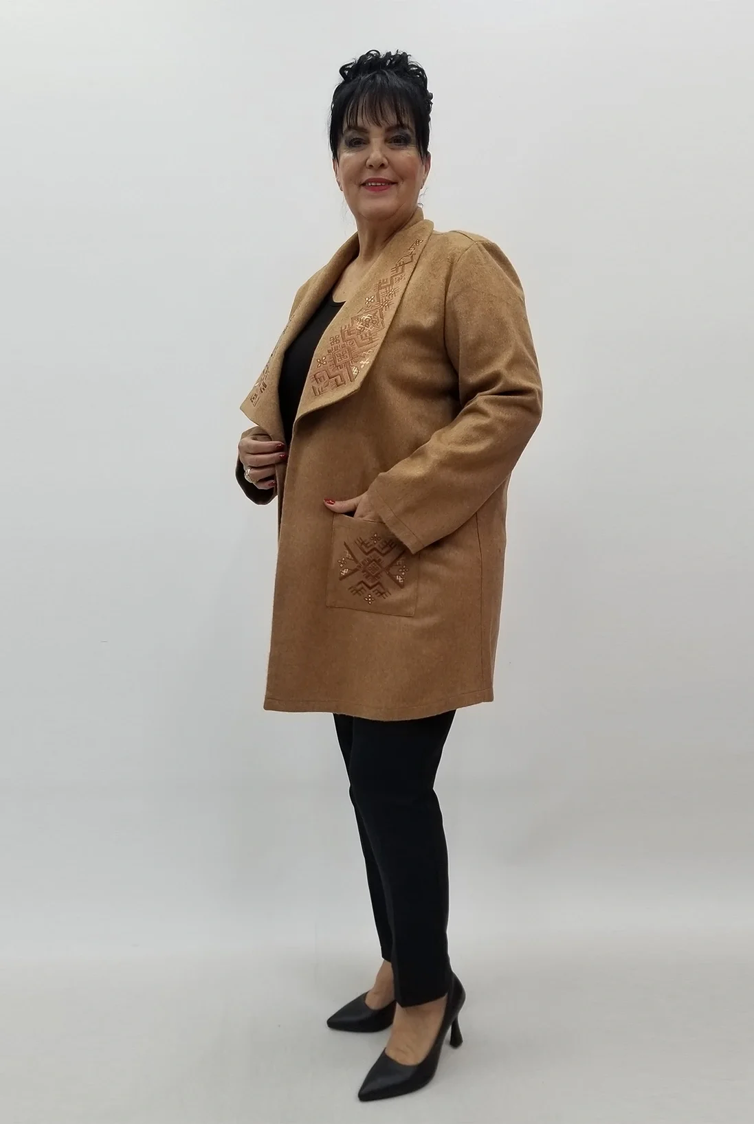 Miraggio Büyük Beden Ceket 4155 TABA