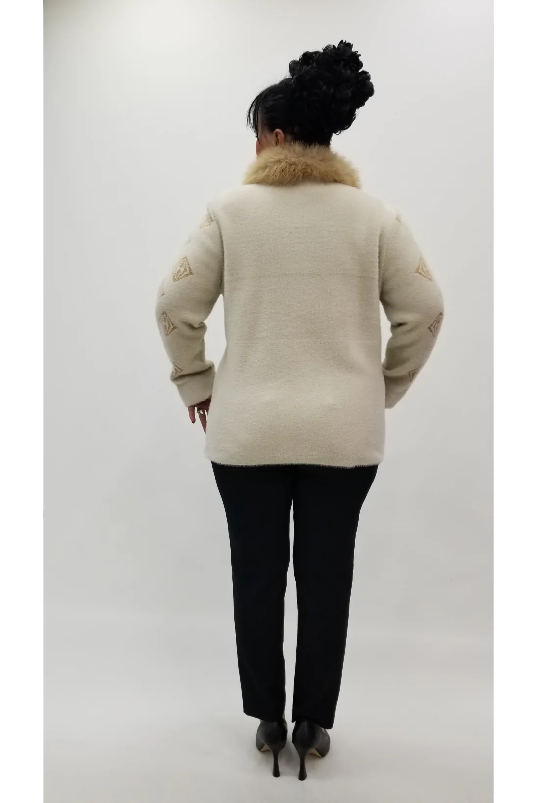 Miraggio Büyük Beden Ceket 4164 KREM