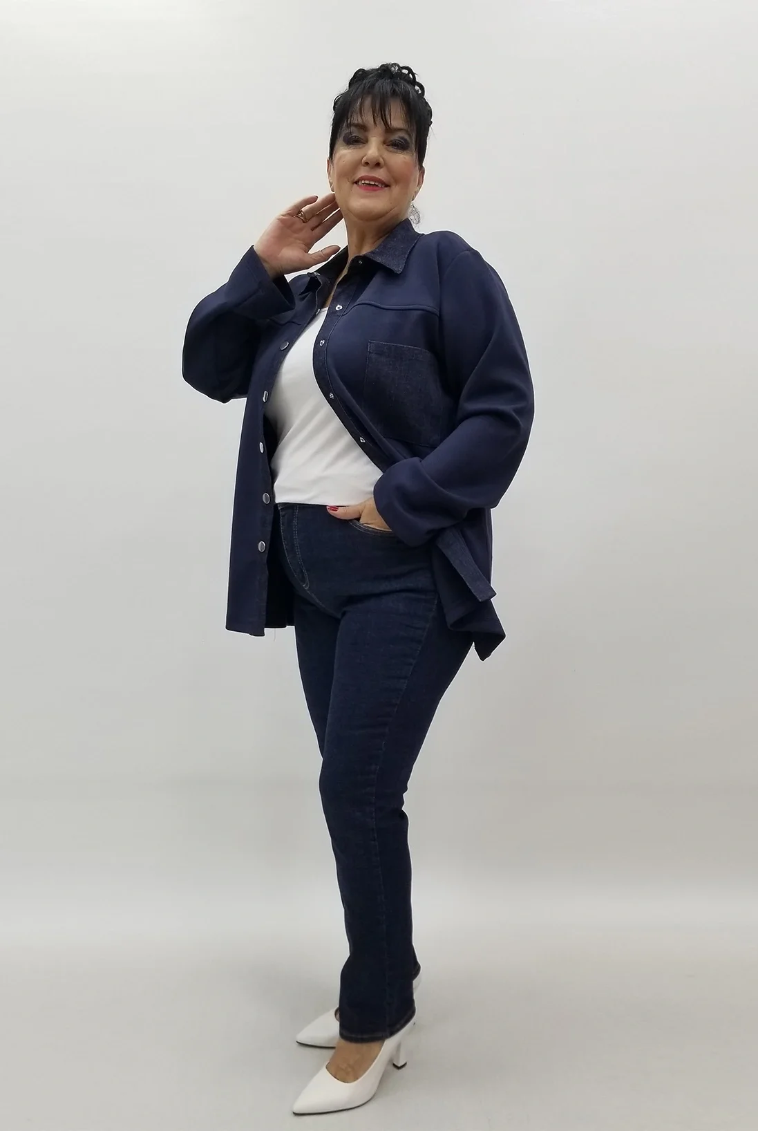 Miraggio Büyük Beden Ceket 4166 LACİVERT