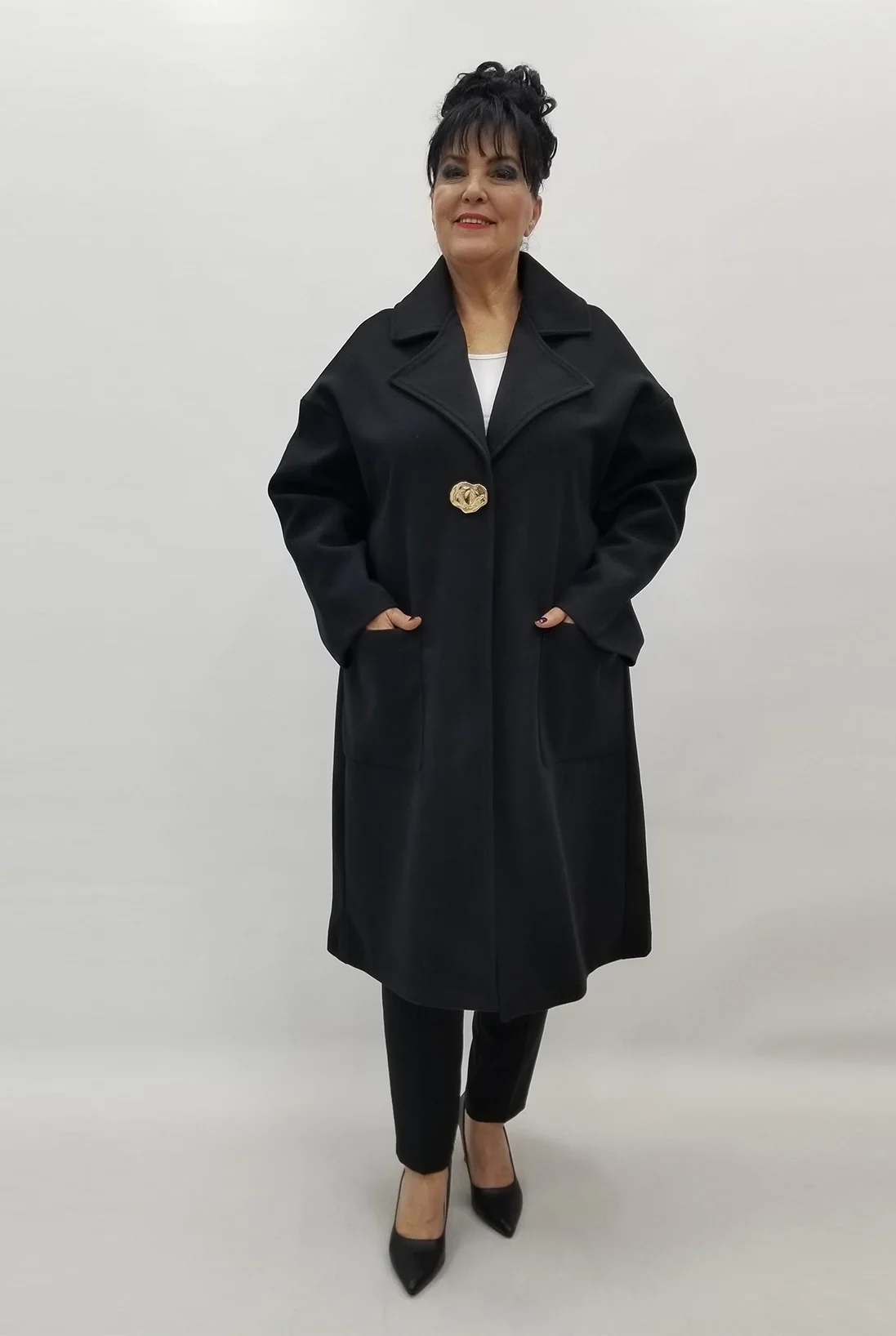 Miraggio Büyük Beden Kaban 4175 SİYAH