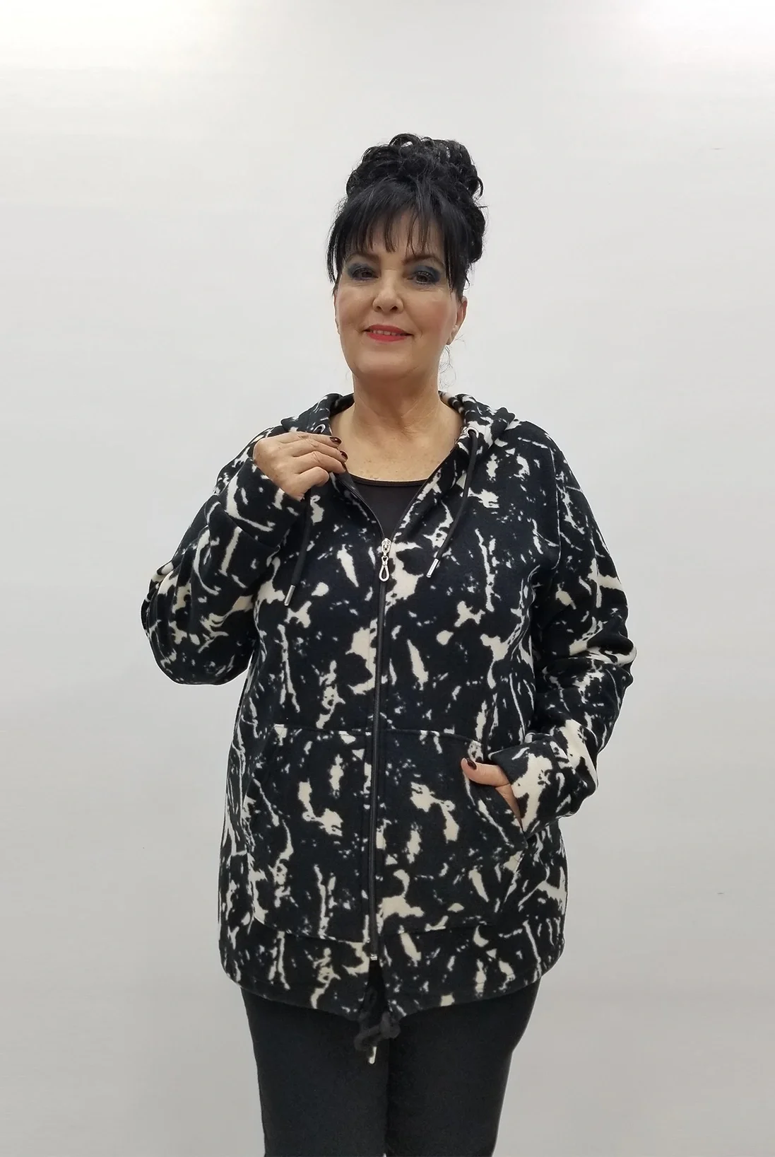 Miraggio Büyük Beden Ceket 4193 SİYAH/KREM