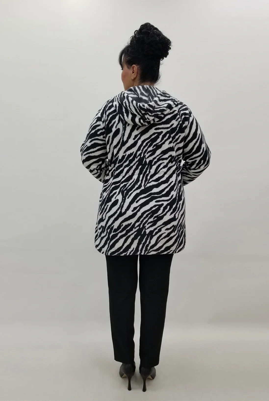 Miraggio Büyük Beden Ceket 4194 SİYAH/BEYAZ