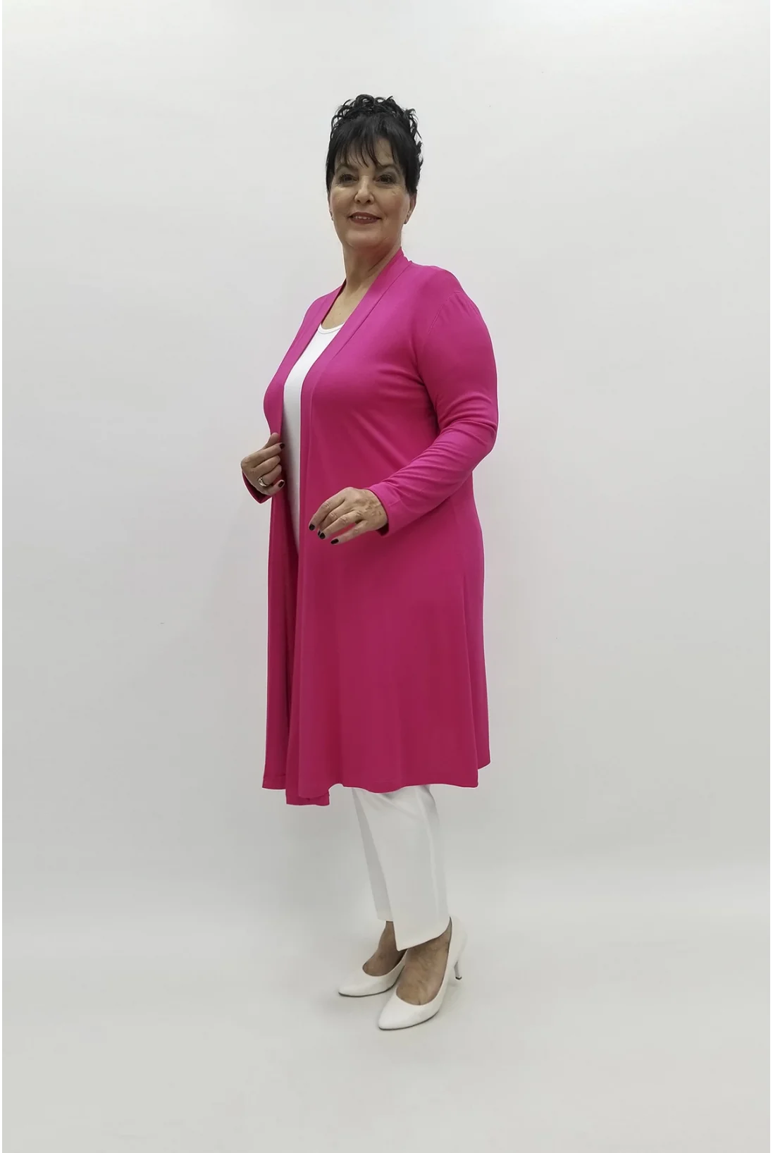 Miraggio Büyük Beden Ceket 96864 FUŞYA