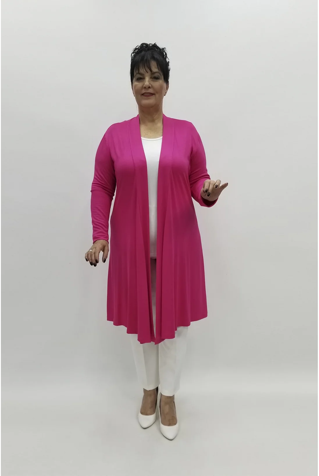 Miraggio Büyük Beden Ceket 96864 FUŞYA