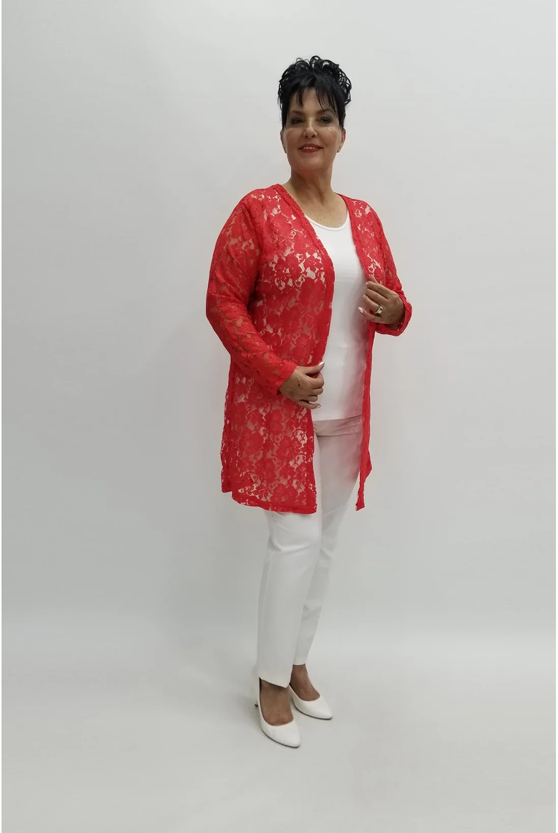 Miraggio Büyük Beden Ceket 97824 NAR ÇİÇEĞİ