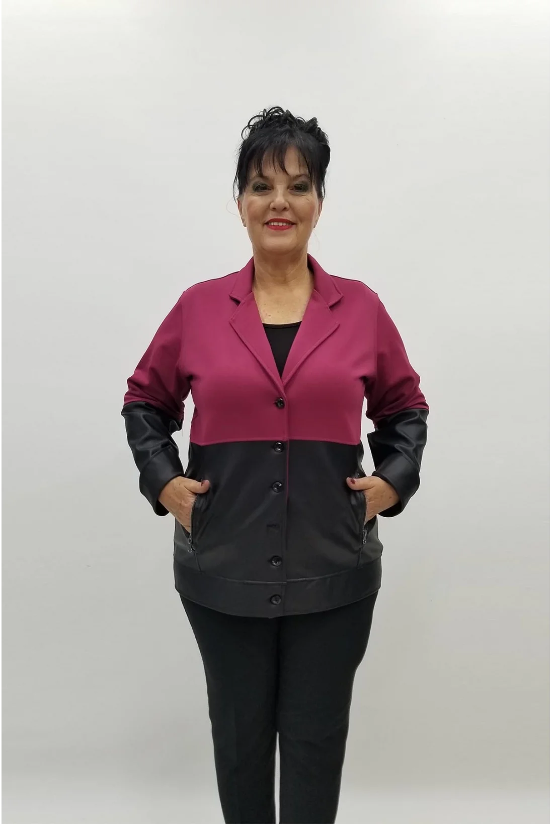 Miraggio Büyük Beden Ceket 98022 MÜRDÜM