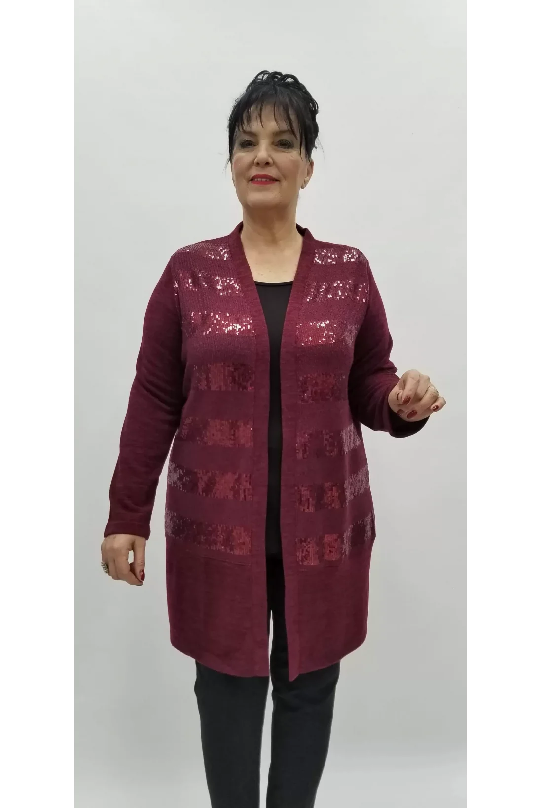 Miraggio Büyük Beden Ceket 98372 BORDO