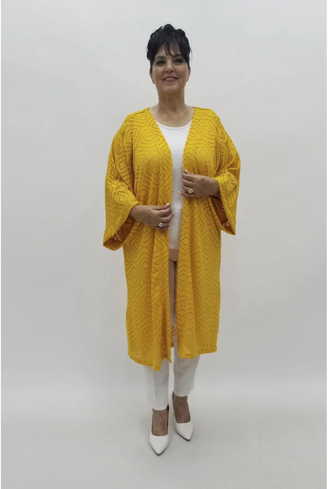 Miraggio Büyük Beden Ceket 98779 SARI