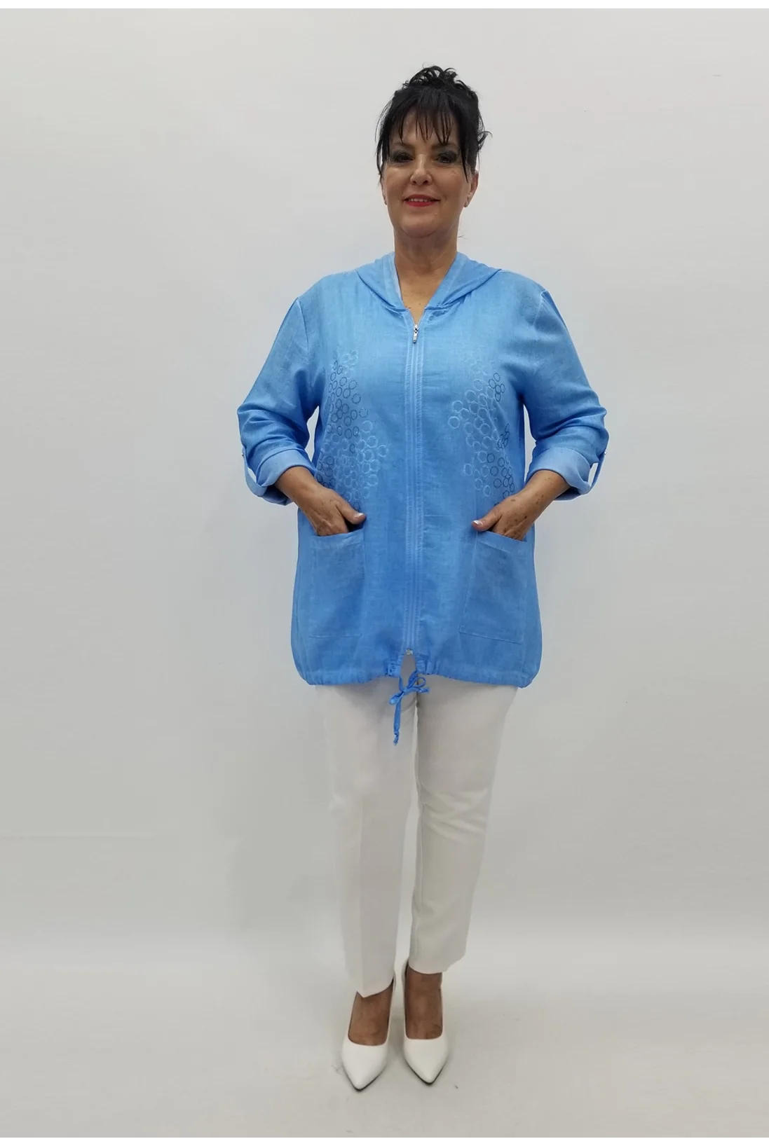 Miraggio Büyük Beden Ceket 98902 MAVİ