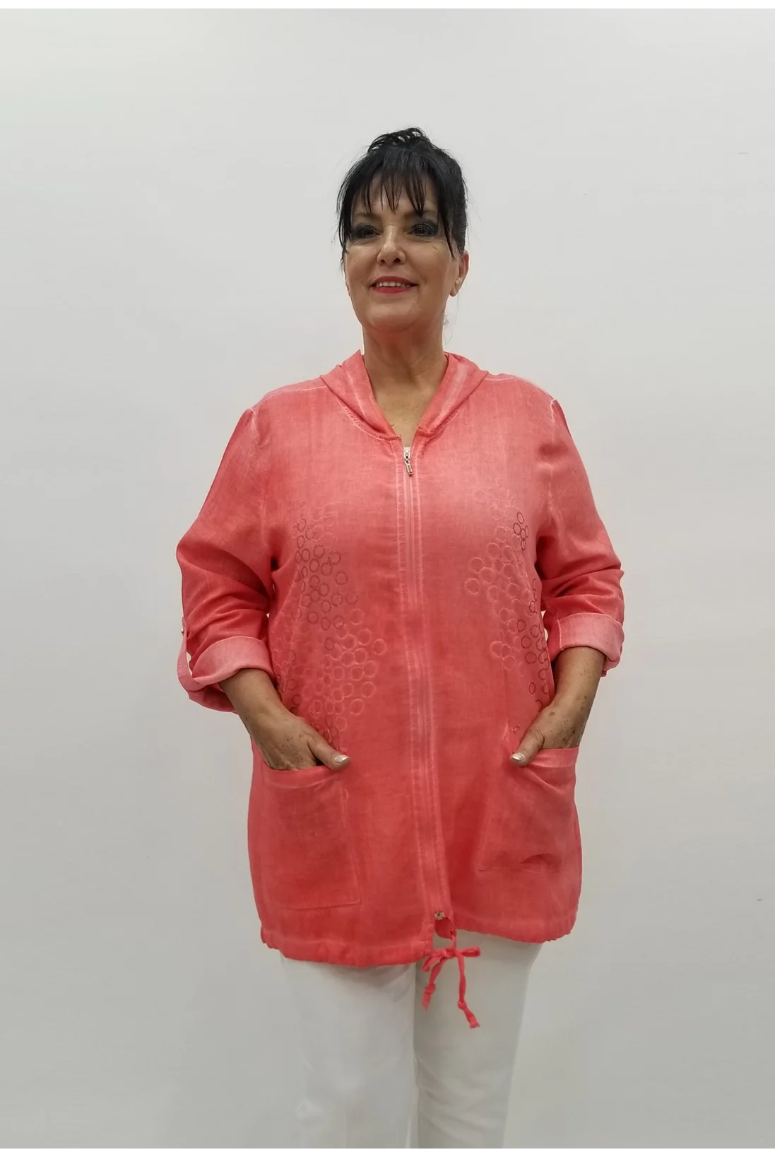 Miraggio Büyük Beden Ceket 98902 NAR ÇİÇEĞİ