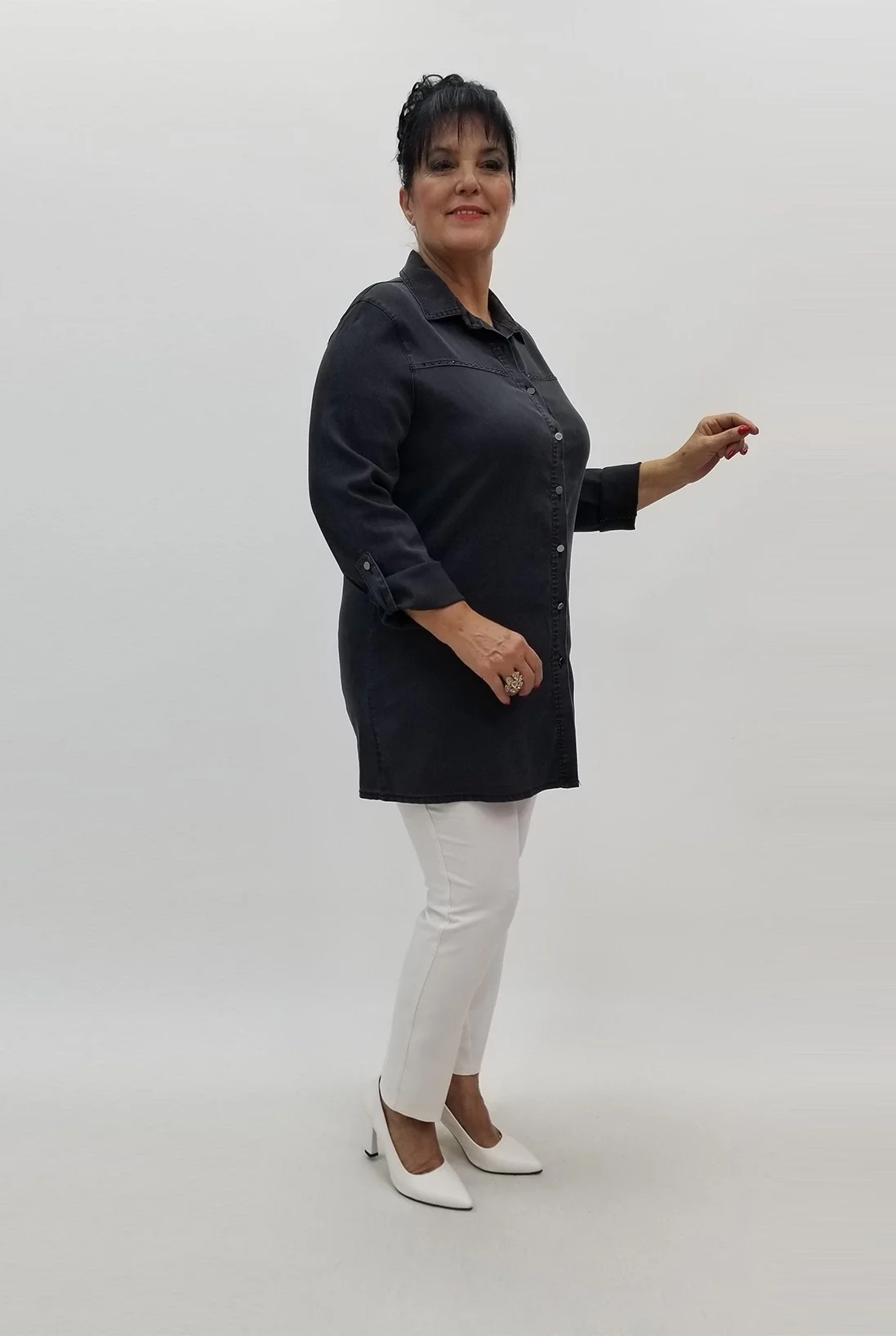 Miraggio Büyük Beden Ceket 98982 ANTRASİT