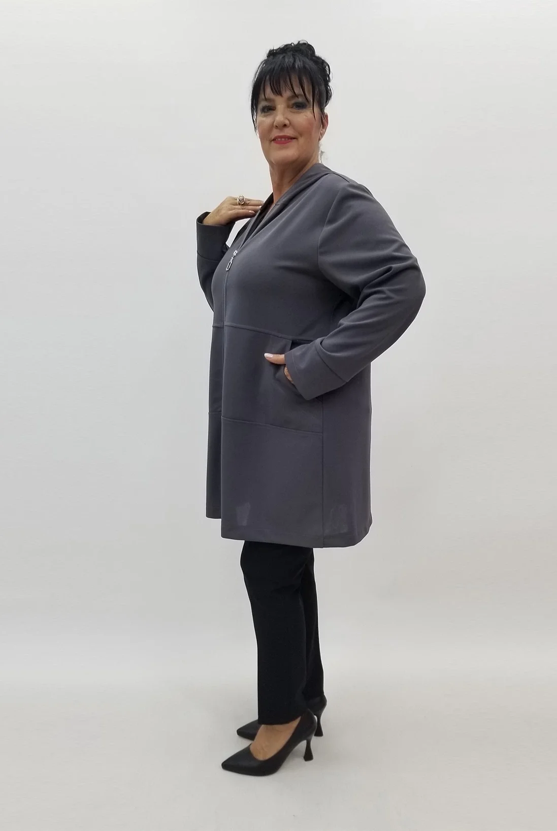 Miraggio Büyük Beden Ceket 99063 ANTRASİT