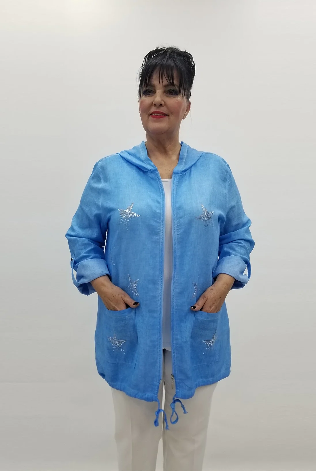 Miraggio Büyük Beden Ceket 99066 MAVİ