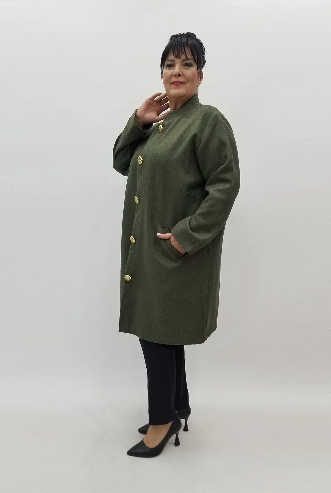 Miraggio Büyük Beden Ceket 99076 HAKİ