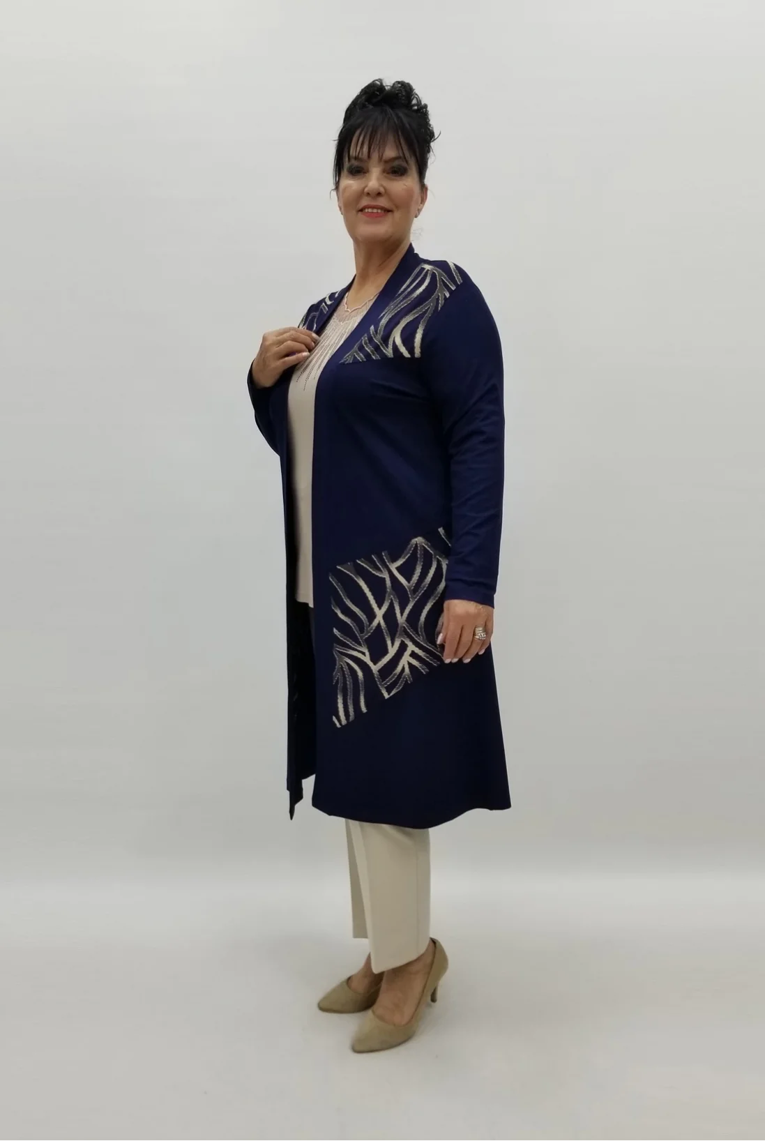 Miraggio Büyük Beden Ceket 99119 LACİVERT