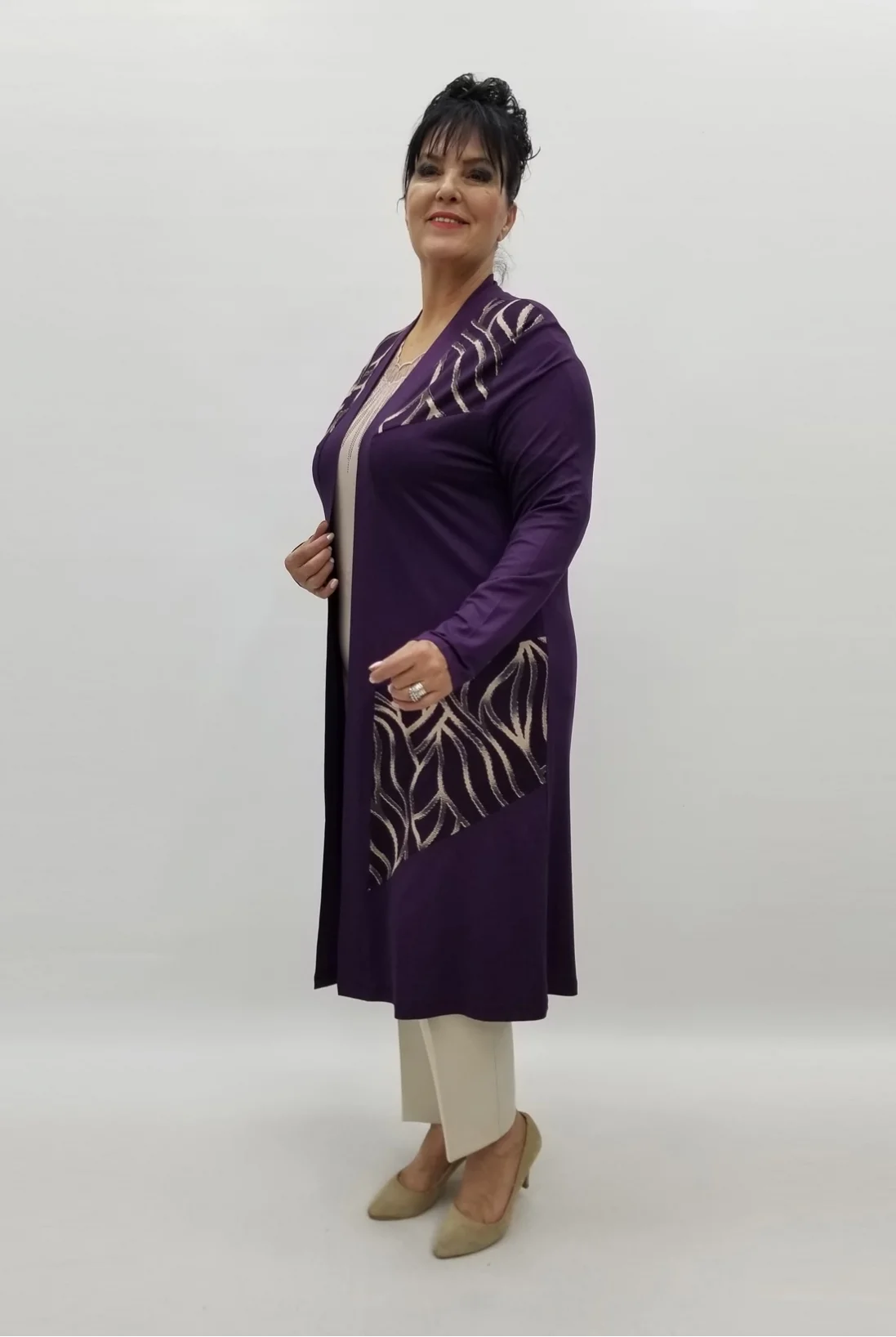 Miraggio Büyük Beden Ceket 99119 MOR