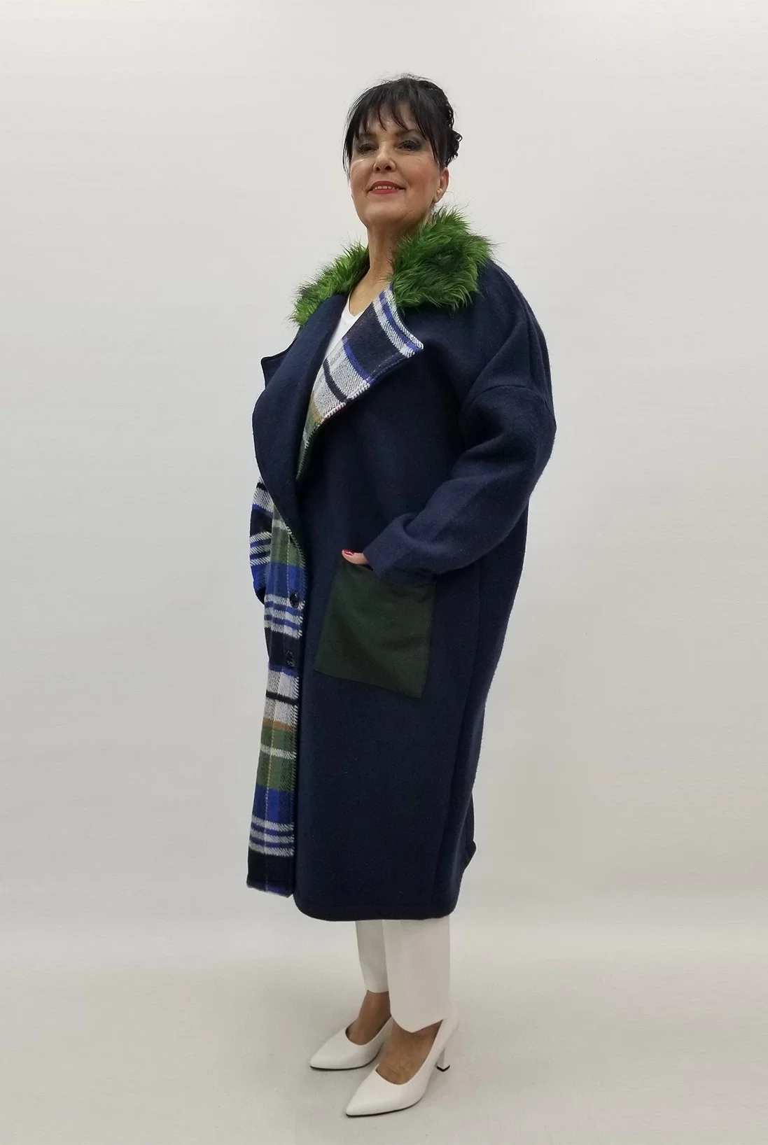 Miraggio Büyük Beden Ceket 99121 LACİVERT