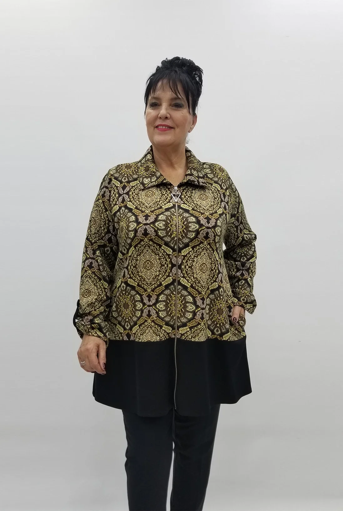 Miraggio Büyük Beden Ceket 99136 SARI