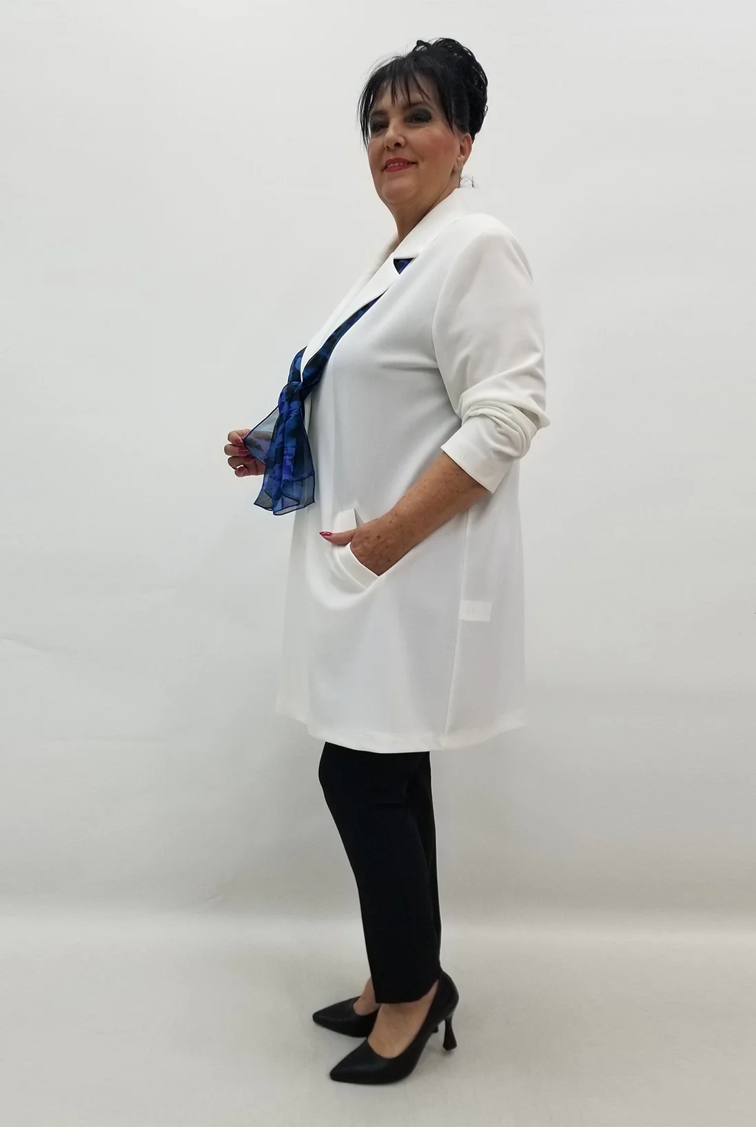 Miraggio Büyük Beden Ceket 99154 BEYAZ