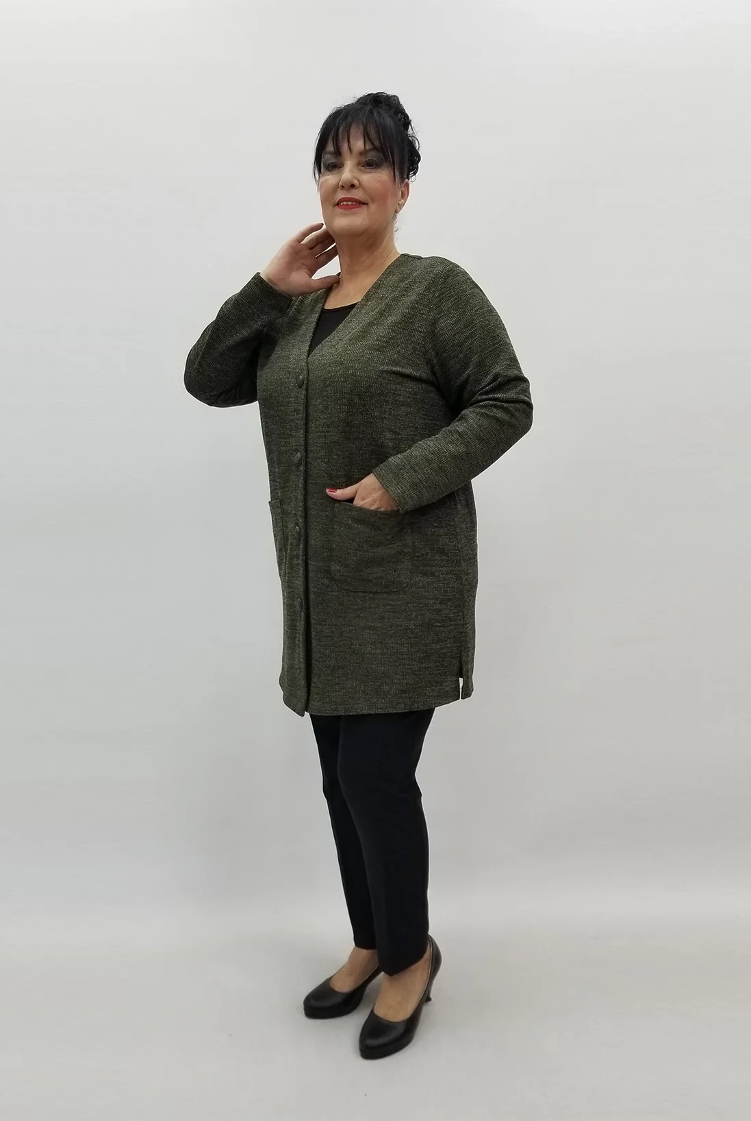 Miraggio Büyük Beden Ceket 99282 HAKİ