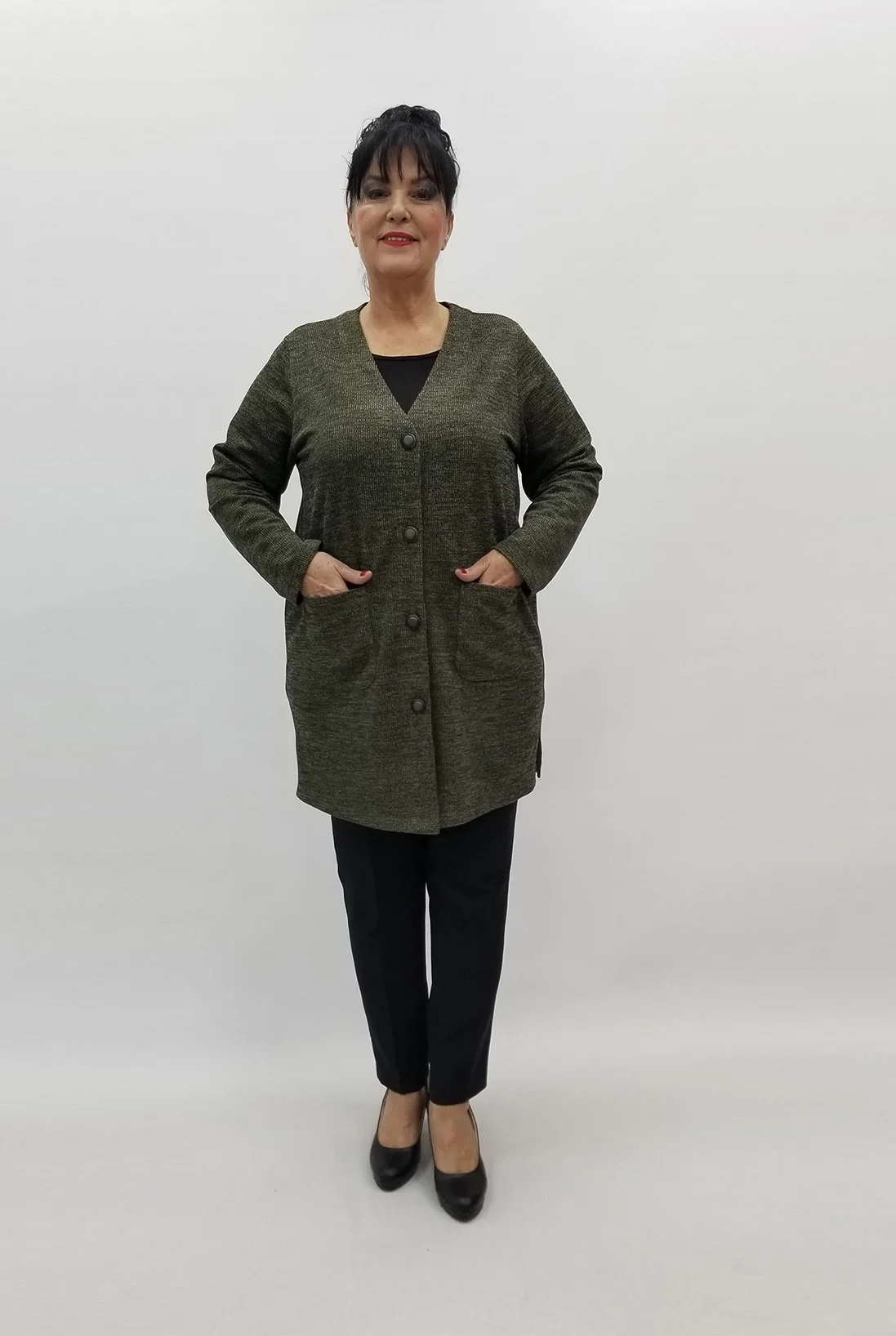 Miraggio Büyük Beden Ceket 99282 HAKİ