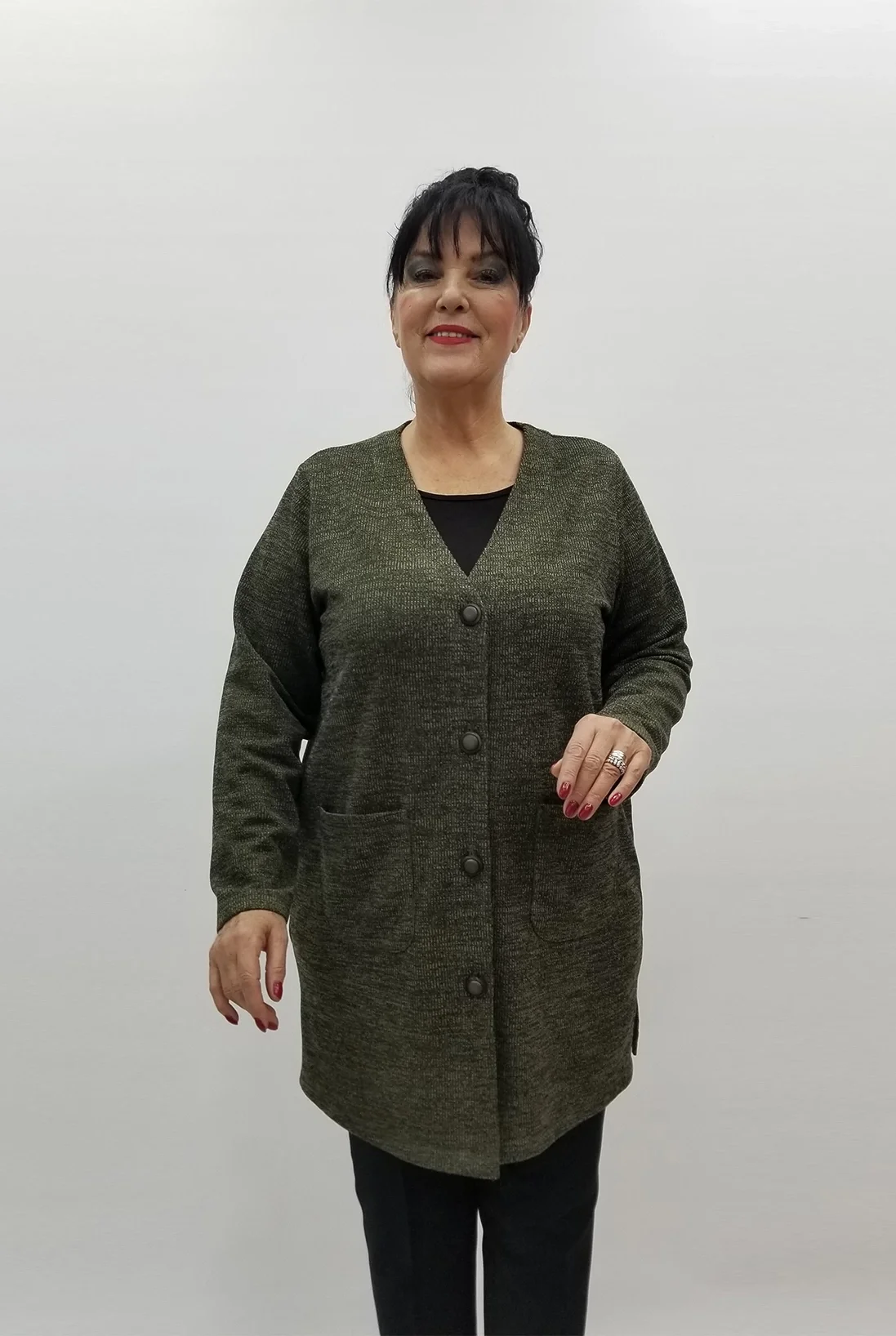 Miraggio Büyük Beden Ceket 99282 HAKİ