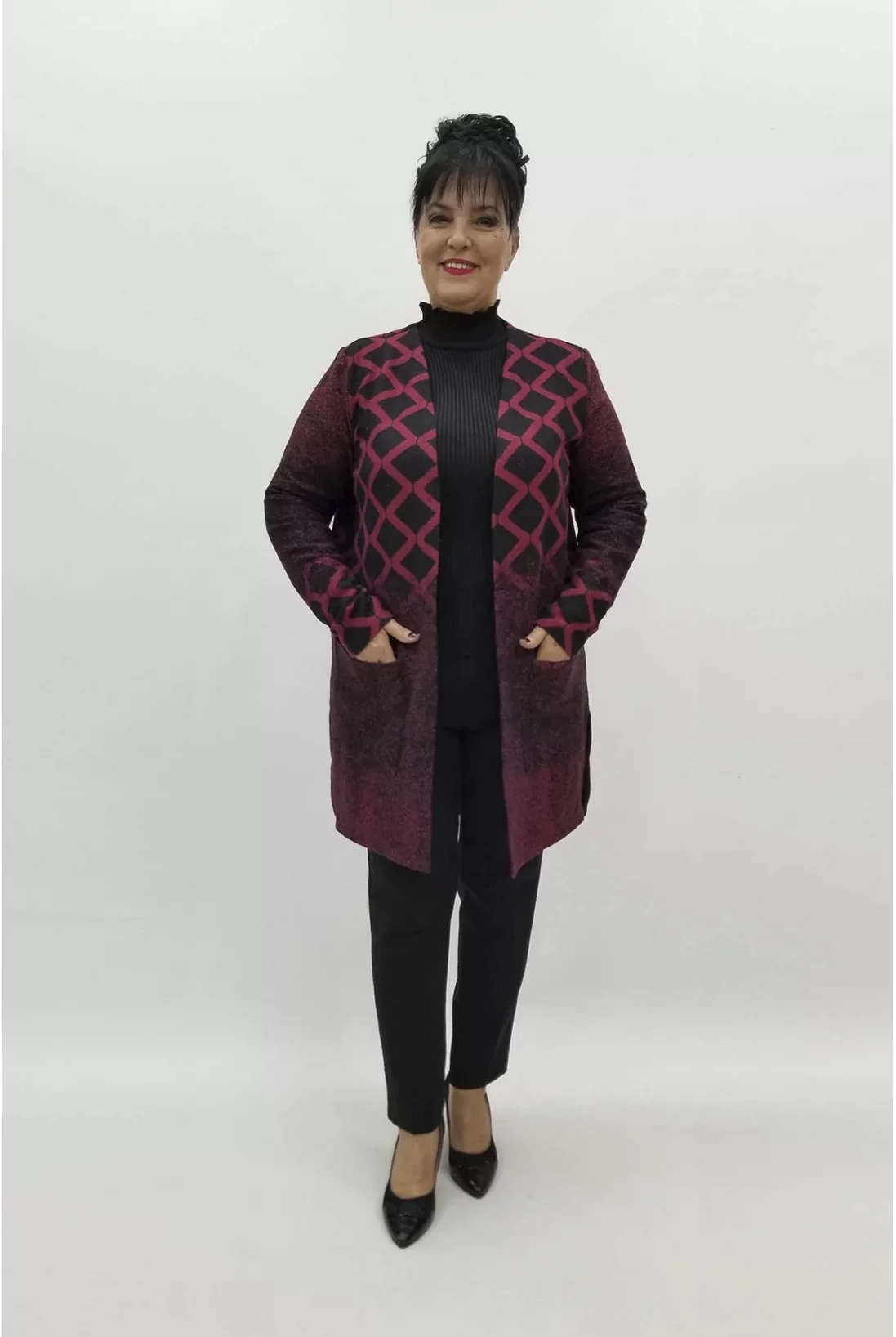 Miraggio Büyük Beden Ceket 99301 BORDO