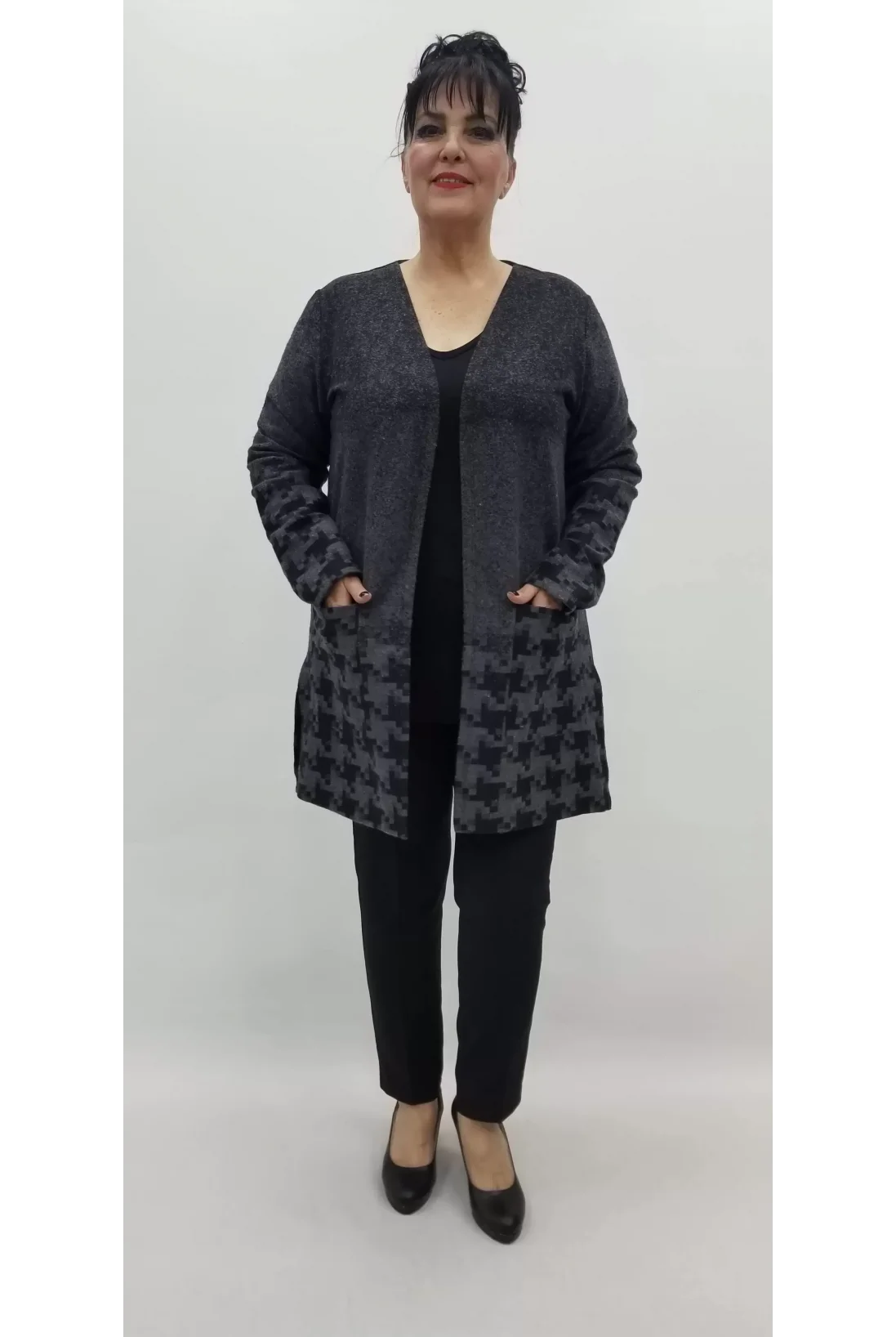 Miraggio Büyük Beden Ceket 99302 ANTRASİT