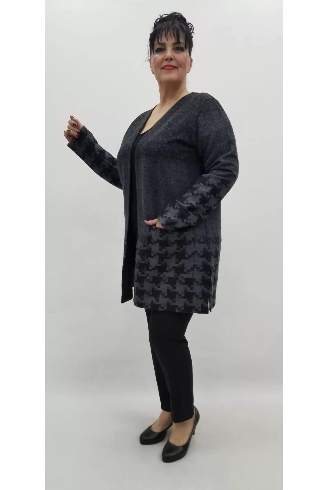 Miraggio Büyük Beden Ceket 99302 ANTRASİT