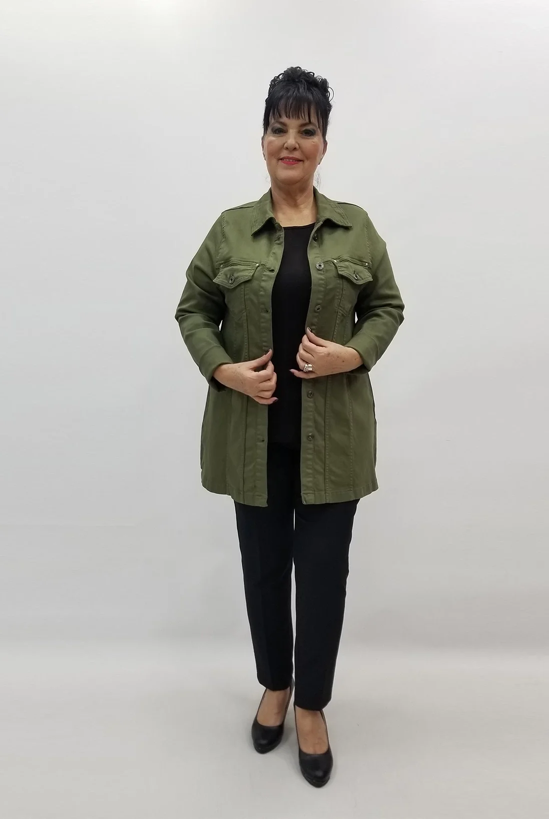 Miraggio Büyük Beden Ceket 99359 YEŞİL