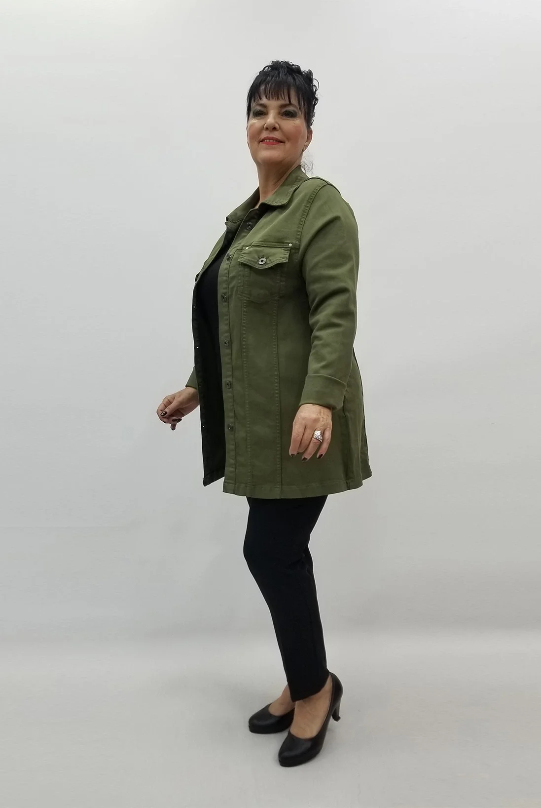 Miraggio Büyük Beden Ceket 99359 YEŞİL