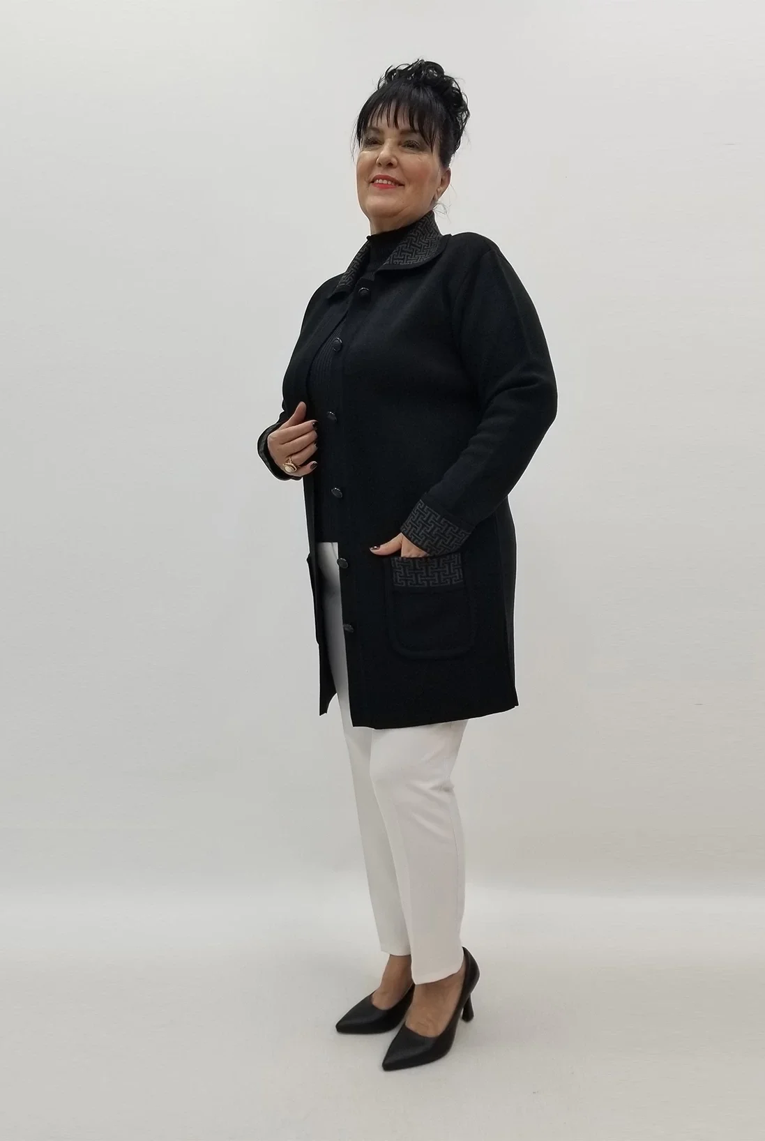 Miraggio Büyük Beden Ceket 99363 SİYAH