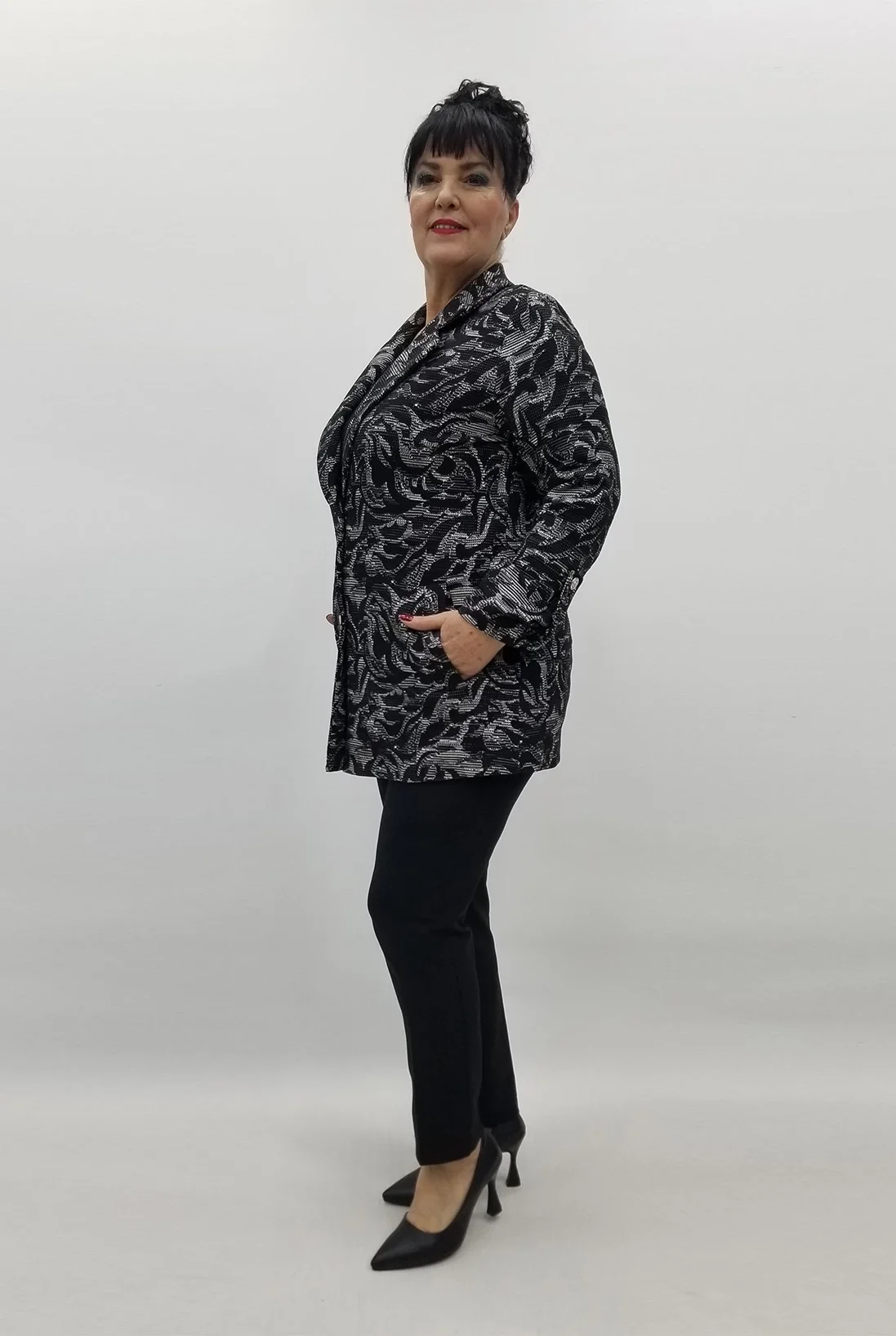 Miraggio Büyük Beden Ceket 99452 SİYAH