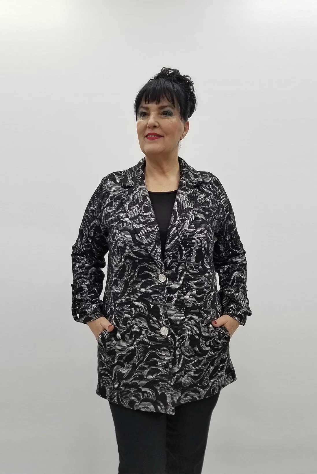 Miraggio Büyük Beden Ceket 99452 SİYAH