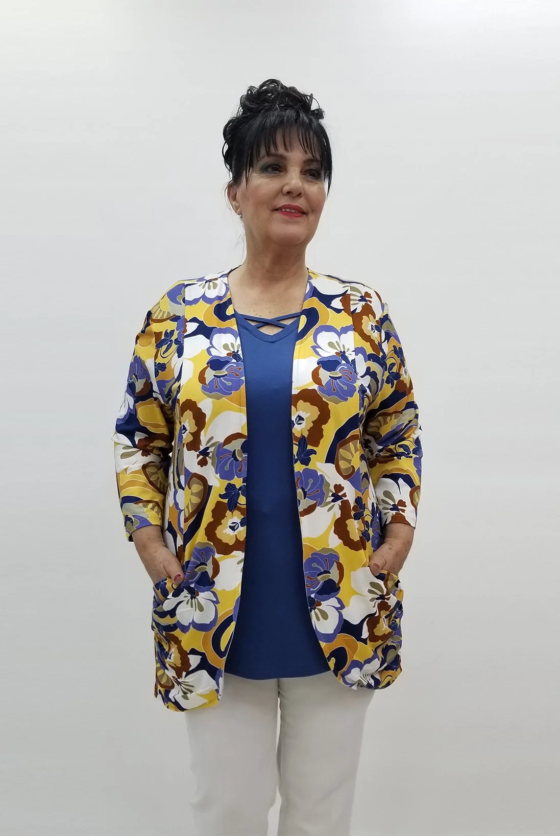 Miraggio Büyük Beden Ceket 99548 SARI