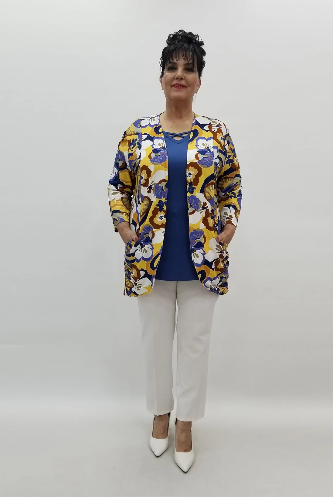 Miraggio Büyük Beden Ceket 99548 SARI