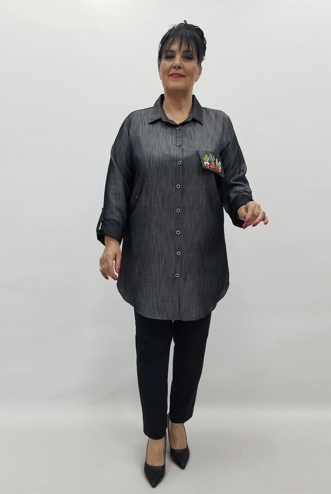 Miraggio Büyük Beden Ceket 99614 ANTRASİT