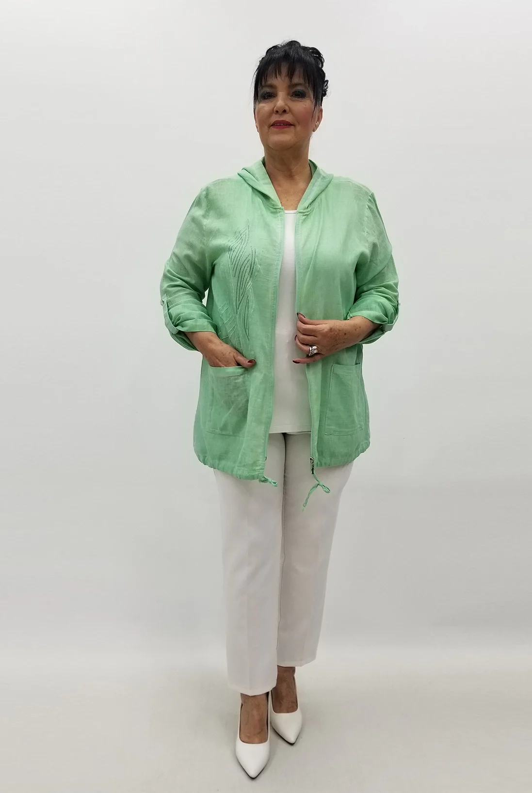 Miraggio Büyük Beden Ceket 99629 A.YEŞİL