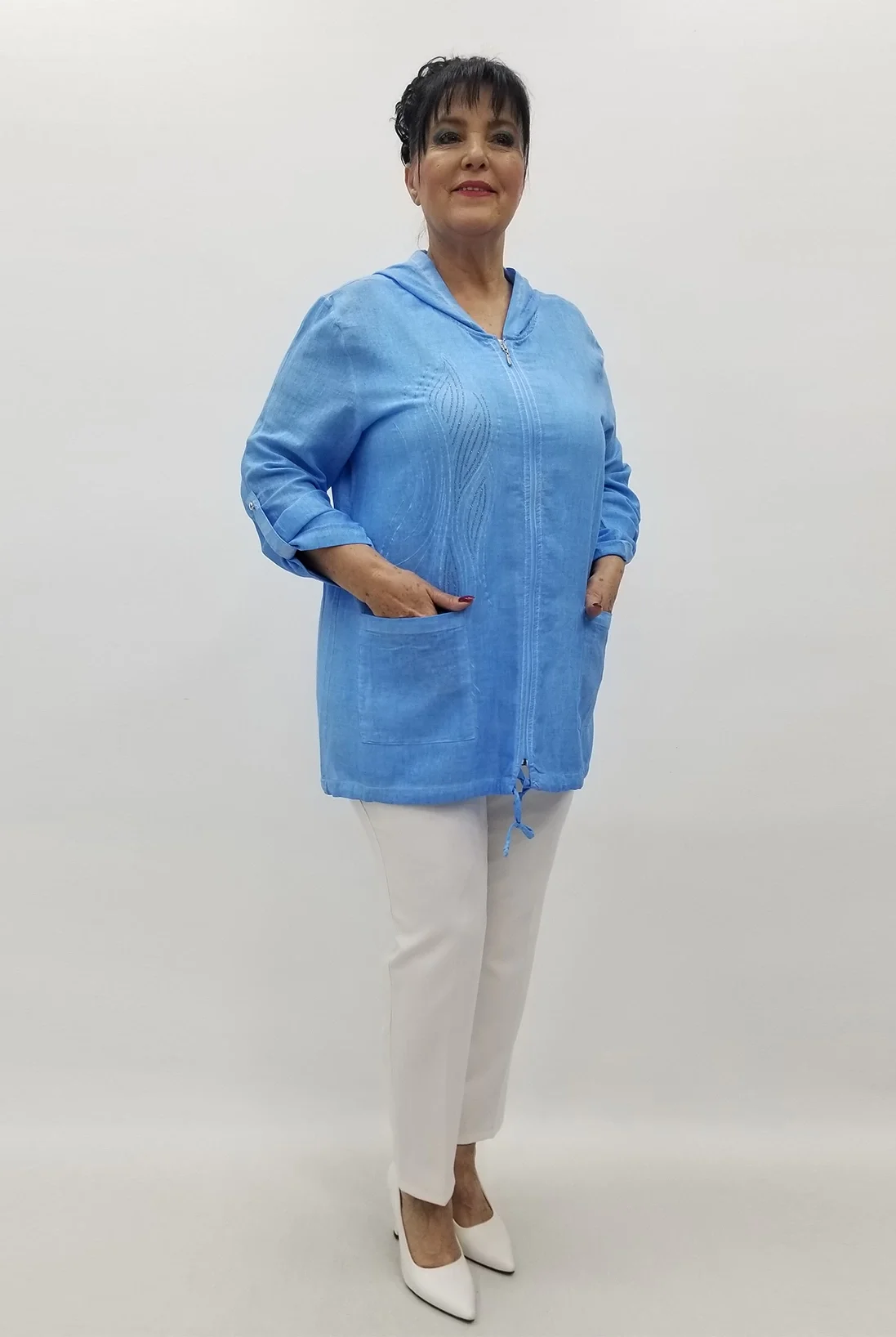 Miraggio Büyük Beden Ceket 99629 MAVİ