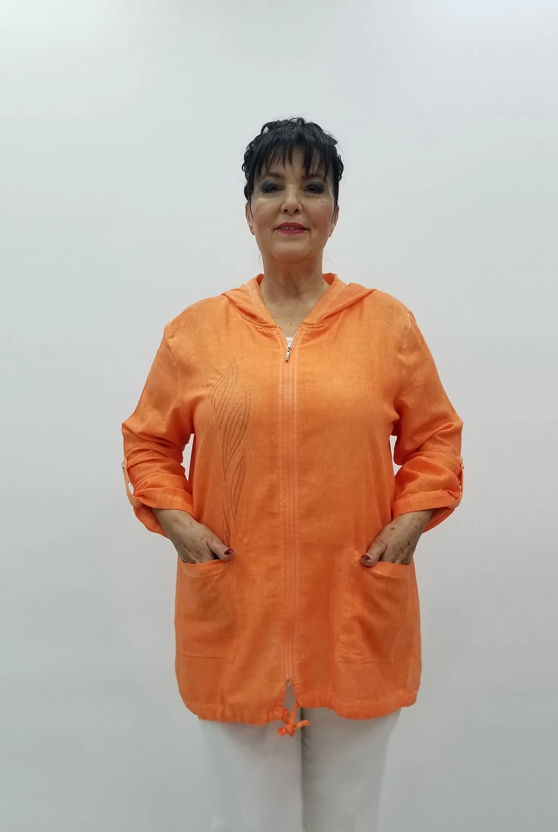 Miraggio Büyük Beden Ceket 99629 ORANJ