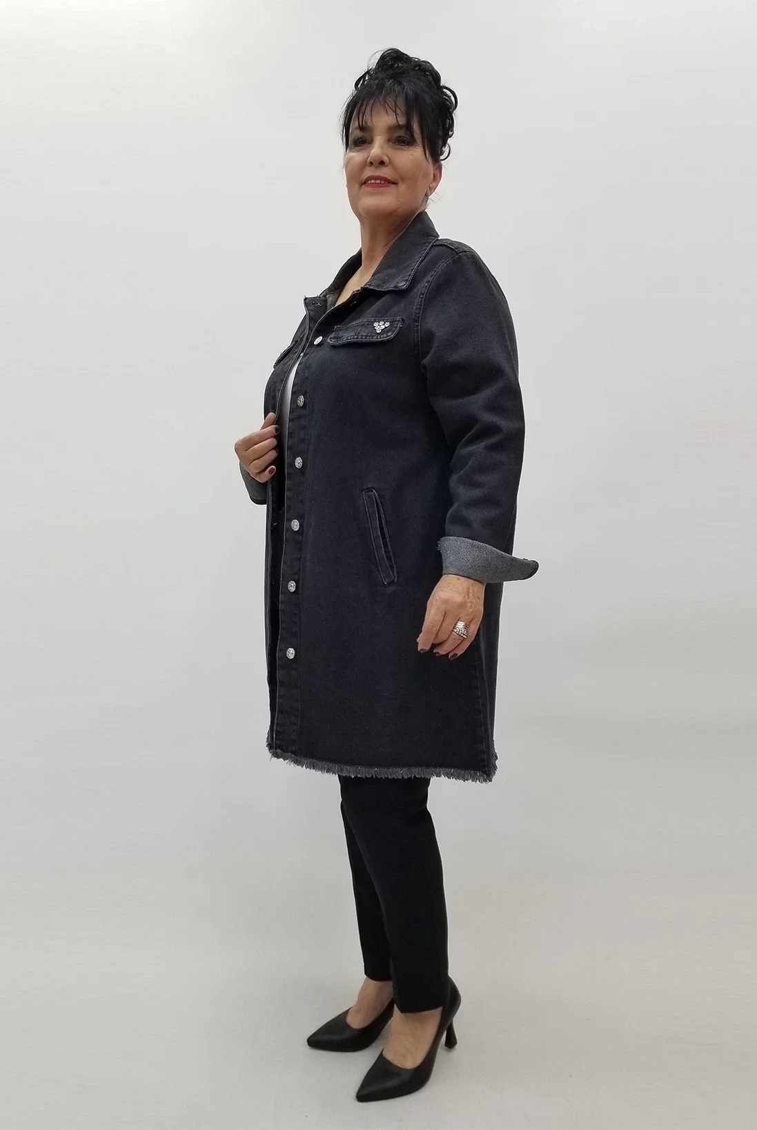 Miraggio Büyük Beden Ceket 99685 SİYAH