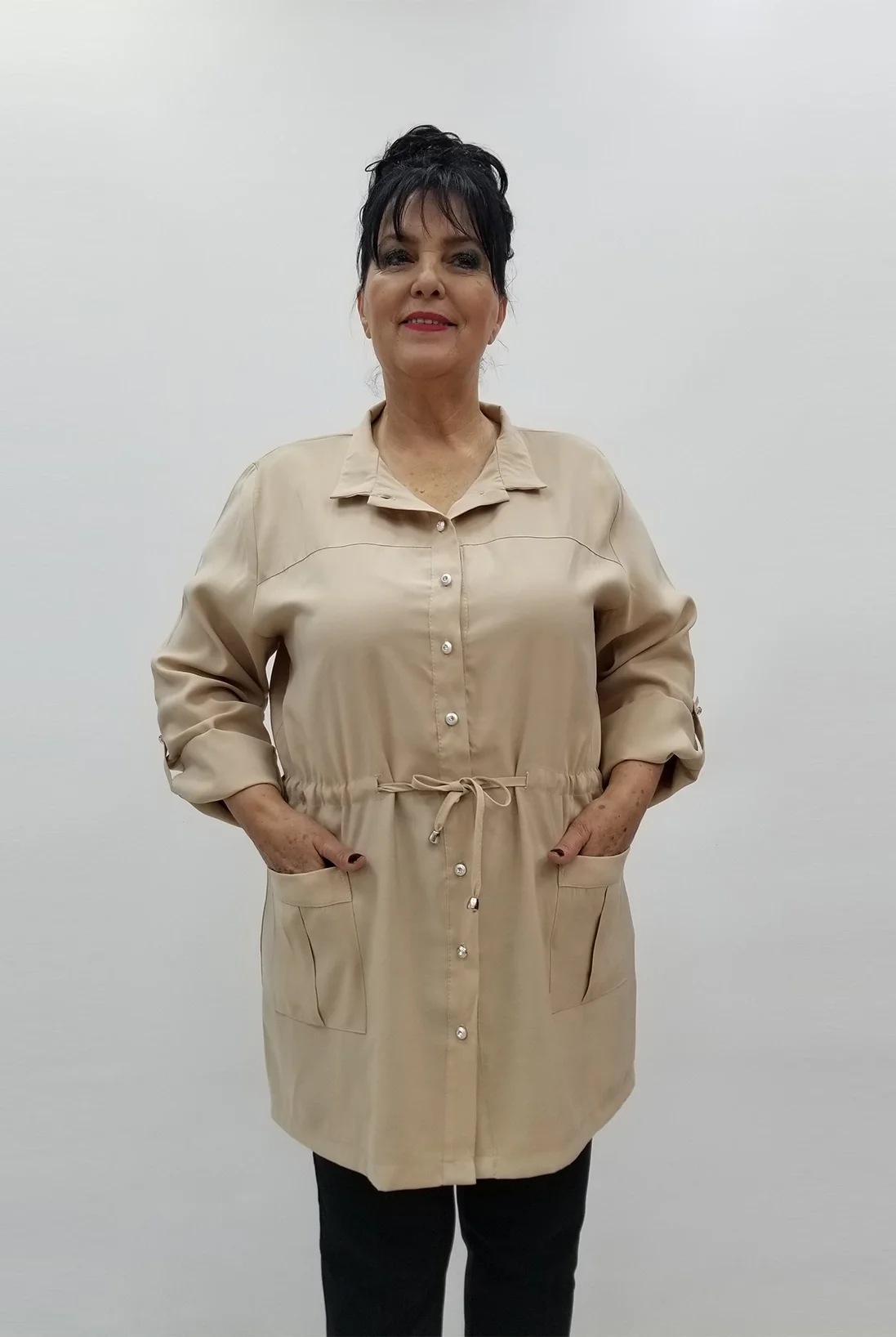 Miraggio Büyük Beden Ceket 99708 BEJ