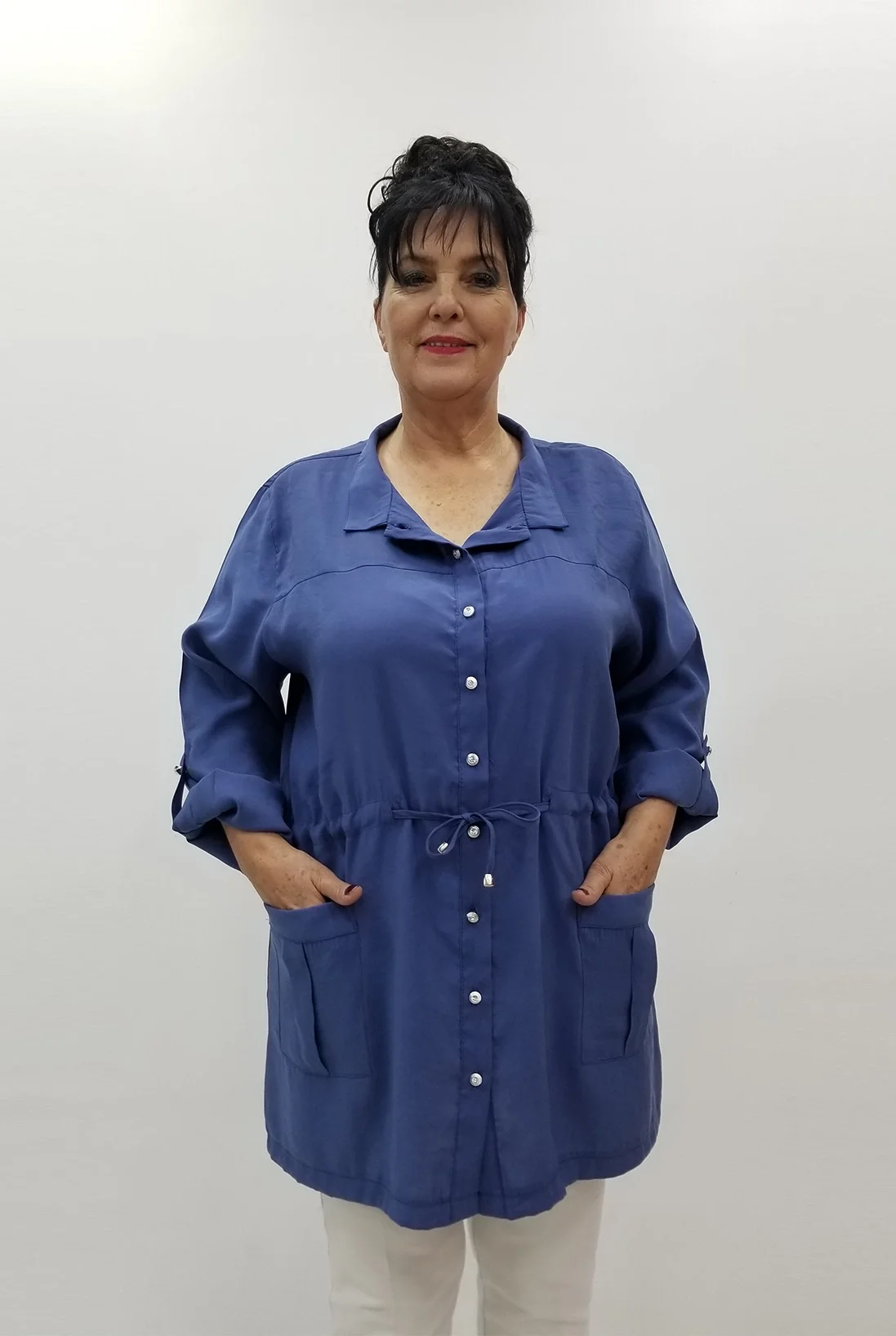 Miraggio Büyük Beden Ceket 99708 İNDİGO